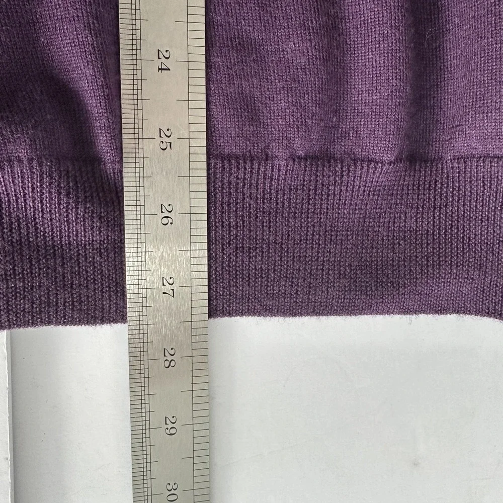 The Mens Store Bloomingdales 100% Merino Wool‎ Knit Sweater Men's XL Purple Dad